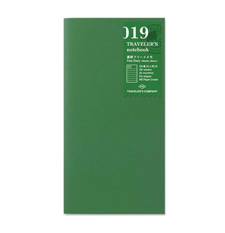Travellers Notebook 019 Regular, Uke/ notat