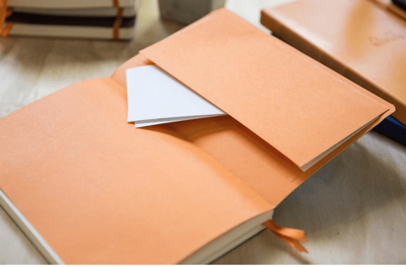 Rhodia MØTEBOK, A5 Sort og Orange