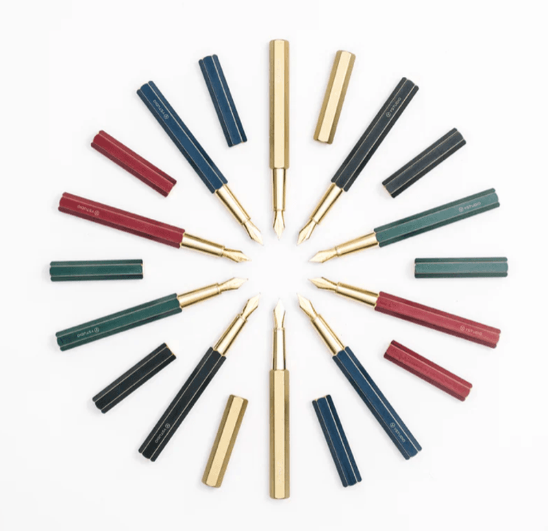Ystudio Classic Revolve Messing Fyllepenn, Black