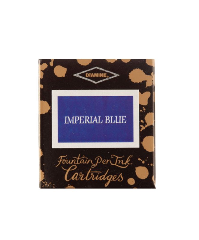 Diamine Blekkpatroner 6 pkn, Imperial Blue