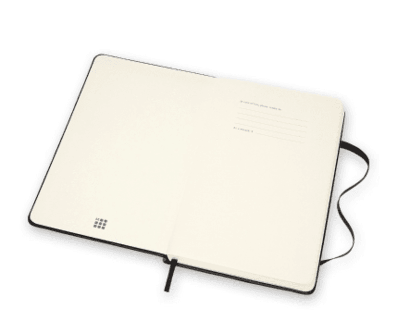 Moleskine Skinn Notatbok Black L, Linjert