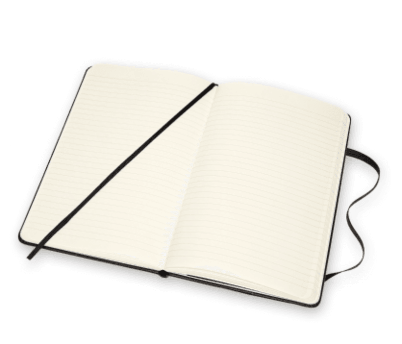 Moleskine Skinn Notatbok Black L, Linjert