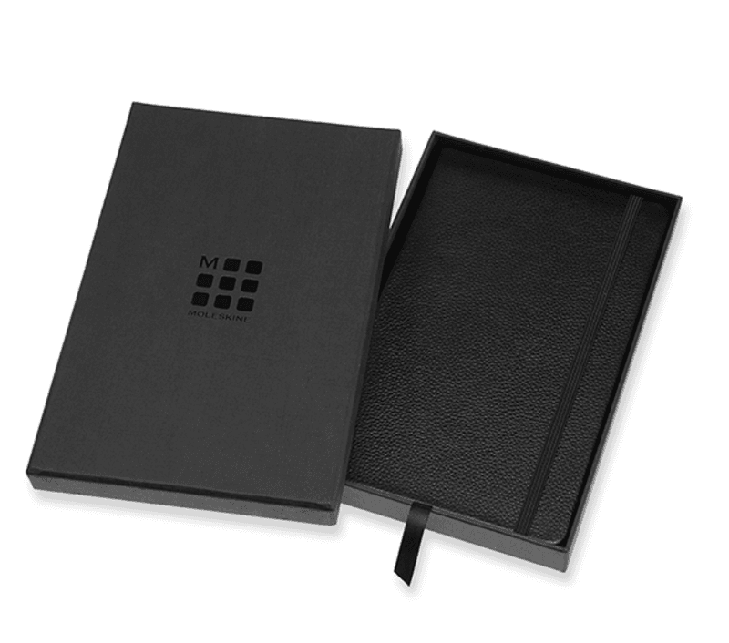 Moleskine Skinn Notatbok Black L, Linjert