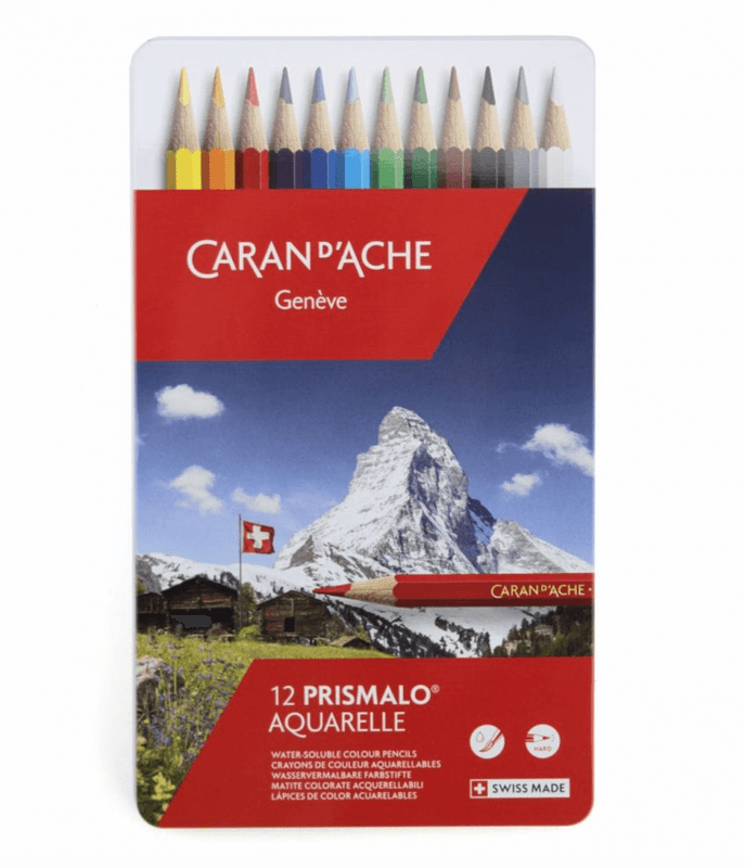 Caran d´Ache Akvarellblyanter 12 stk
