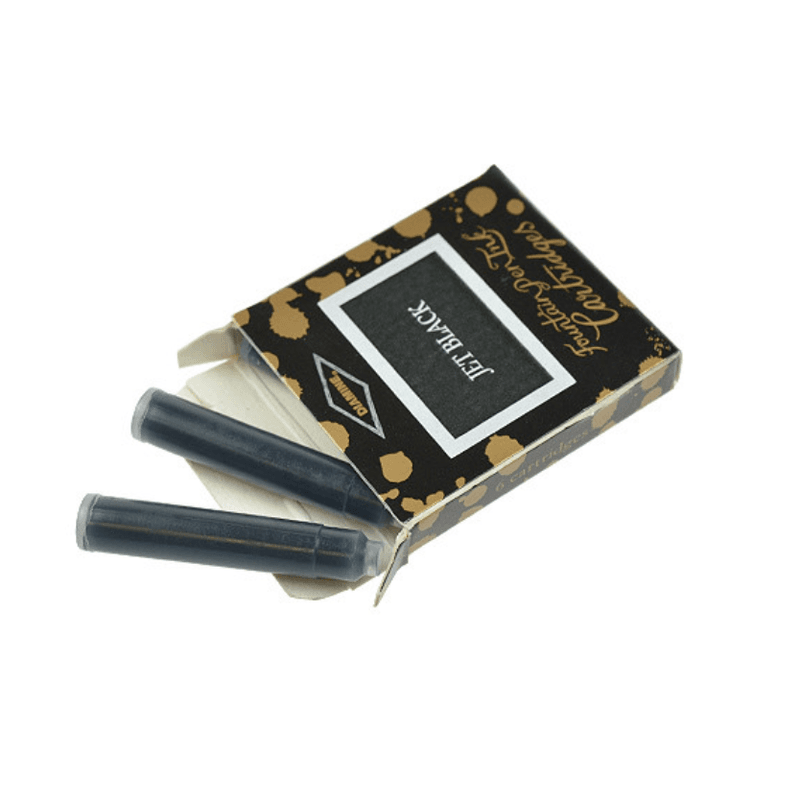 Diamine Blekkpatroner 6 pkn, Blueblack