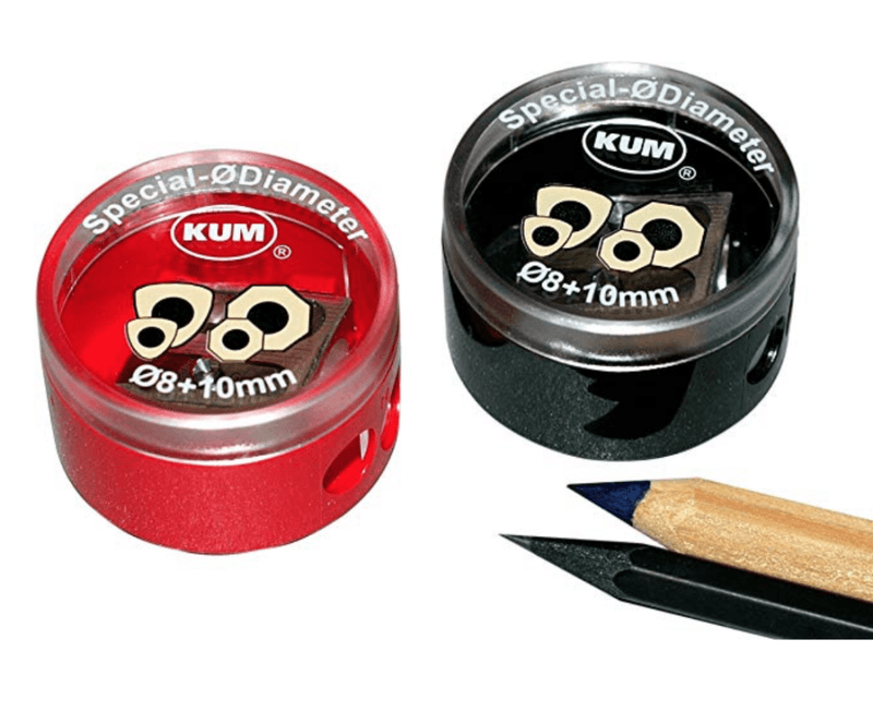 KUM Blyantspisser 2 hull/ 8 mm + 10 mm