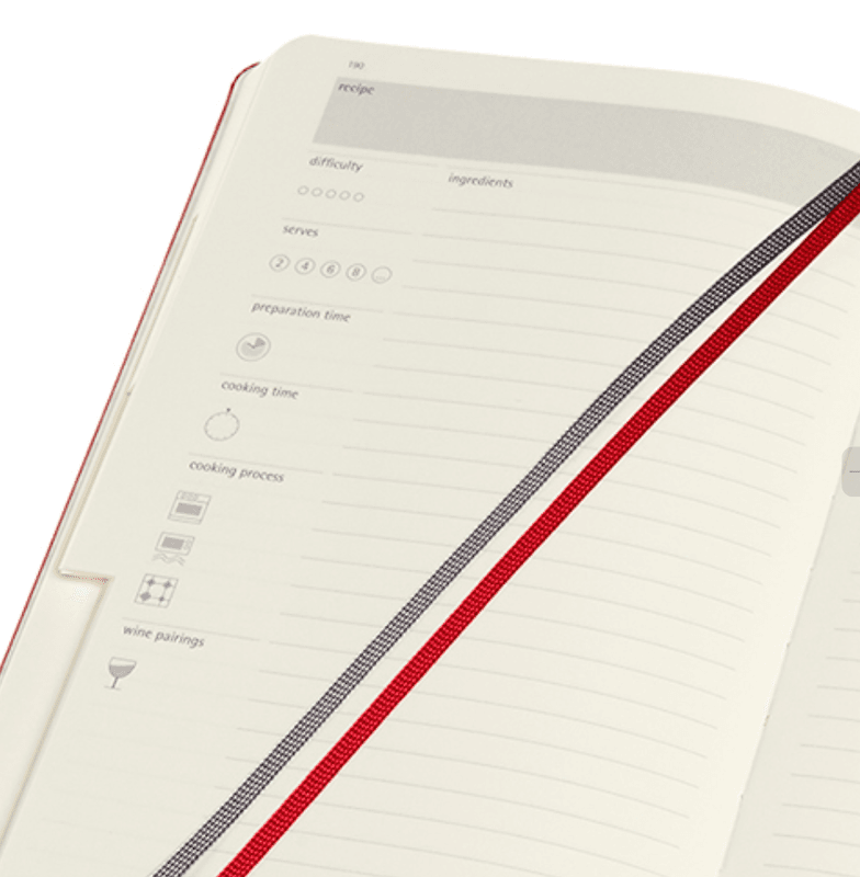 Moleskine Oppskrifts Journal L, 400 sider