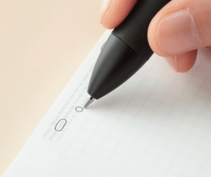 Stalogy Editors Series Notebook, A6 Halvårs, Sort