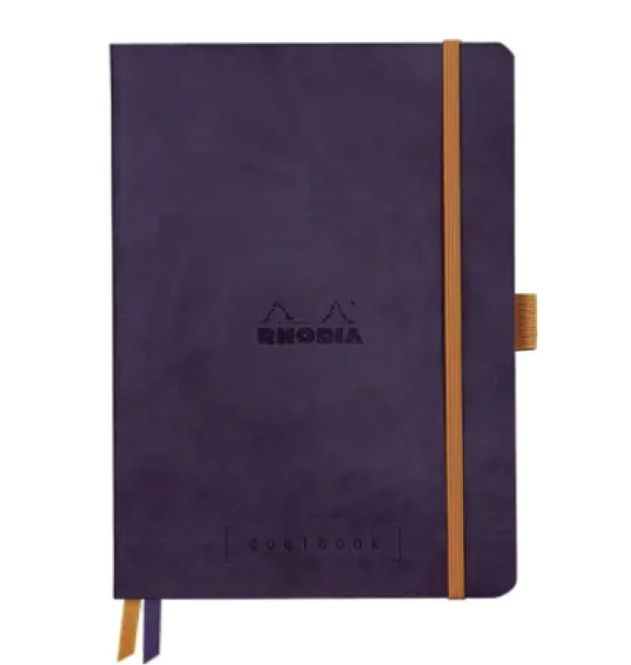 Hovedbilde Rhodia Goalbook, Dots A5, Eggplant Ny FARGE