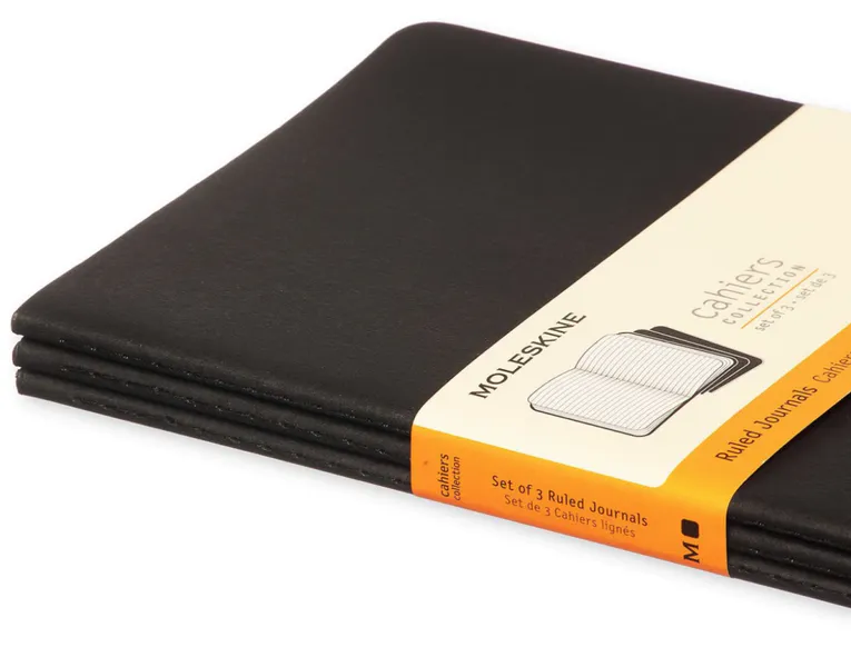Moleskine Cahier Notatb&oslash;ker 3-pack P, Linjert