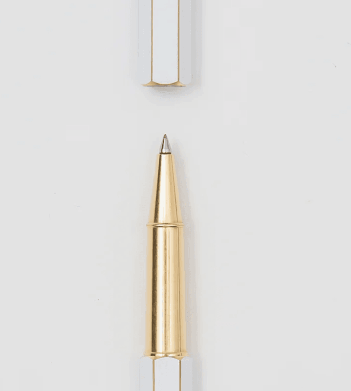 Ystudio Rollerballpen, Messing Hvit NY!