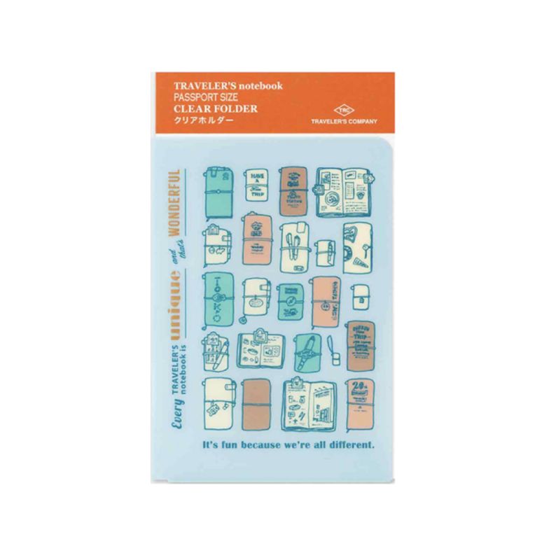 Travelers Notebook 2027 Clear Folder, Passport size