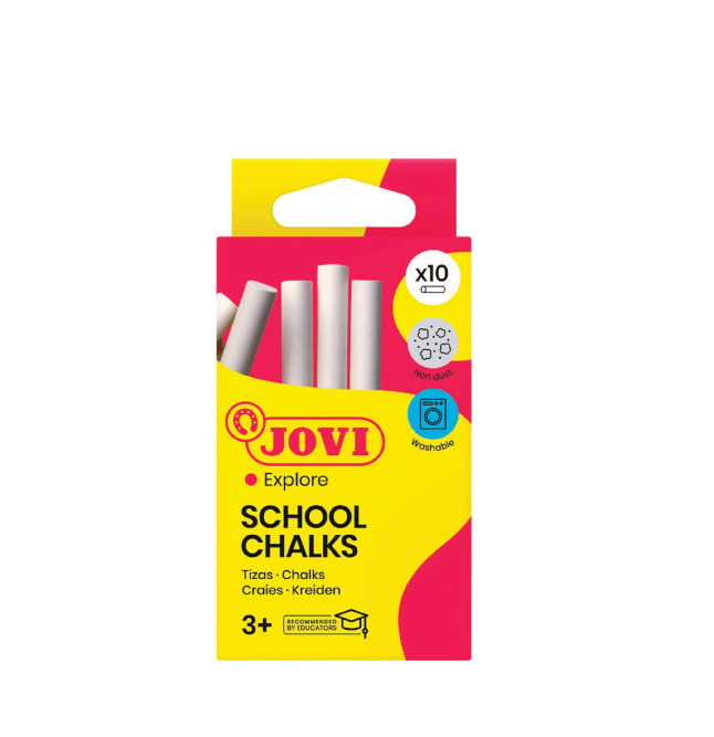 Hovedbilde Jovi Hvitt kritt, 10 stk