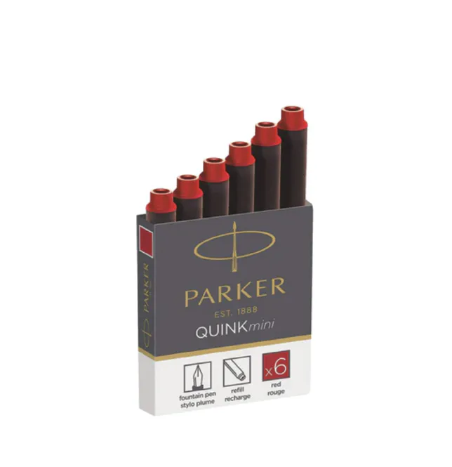 Hovedbilde Parker Blekkpatroner 6 pkn, Rød