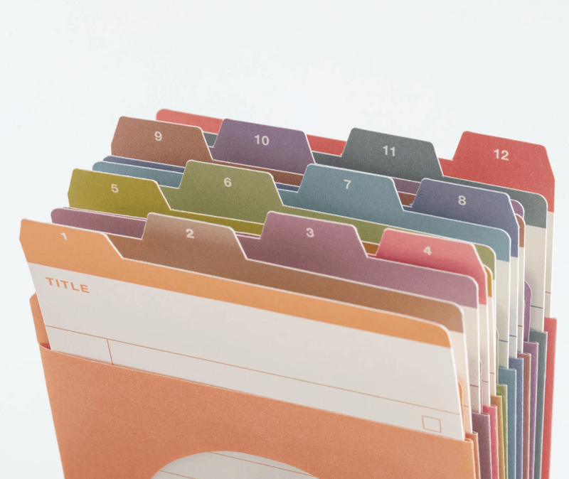 HOBONICHI TSUKI no IRO 12 Month Index Pockets