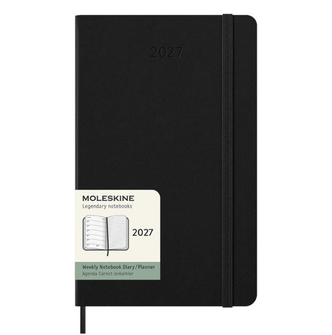Hovedbilde Moleskine 12 mnd Weekly Notebook L 2027, HARD