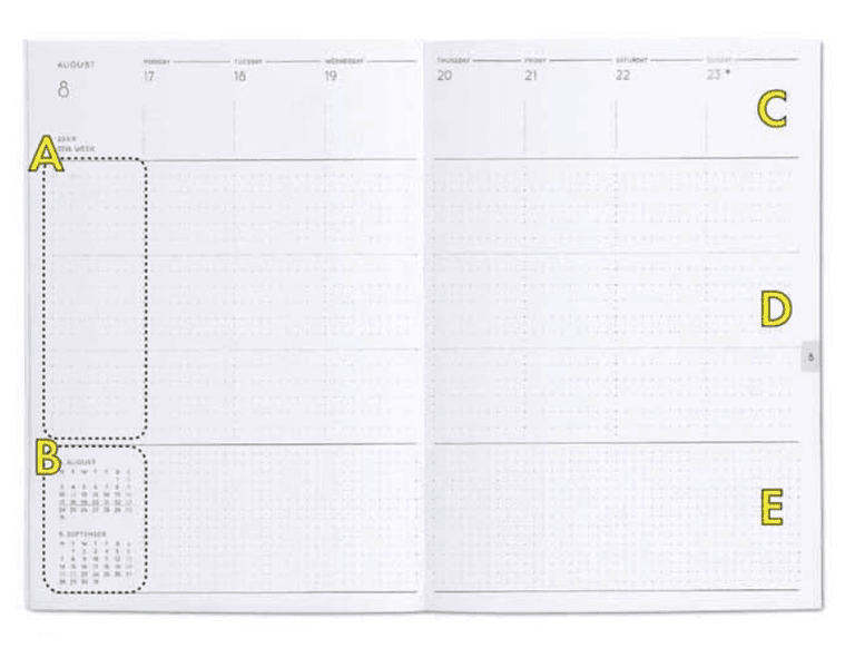 Hightide Lepre Diary 2026 UKE B6 French Blue