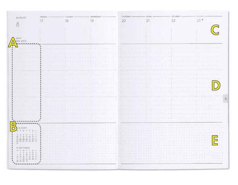 Hightide Lepre Diary 2027 UKE B6 Pink