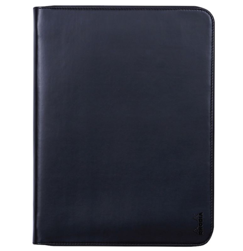 Rhodia Zipped Portfolio Large A4+, Sort