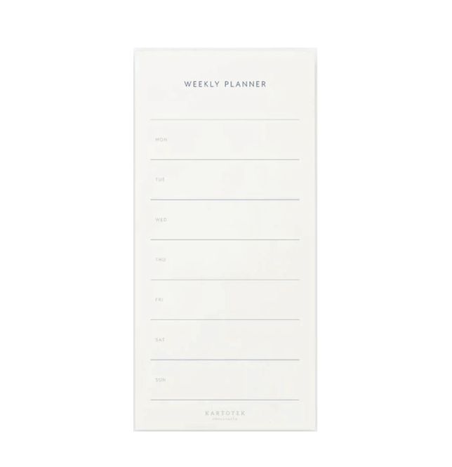 Hovedbilde Kartotek Weekly Planner list