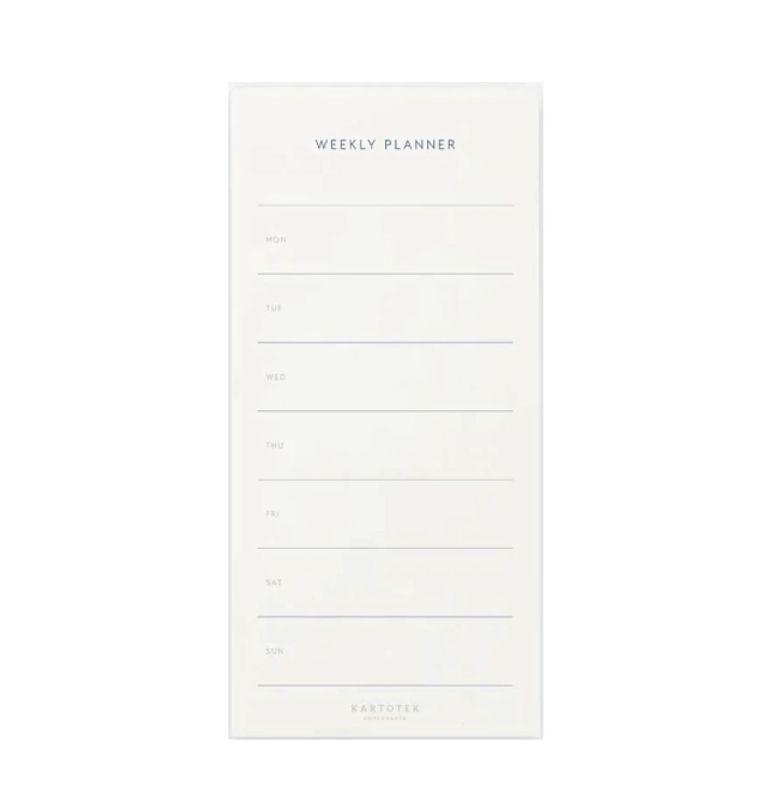 Kartotek Weekly Planner list