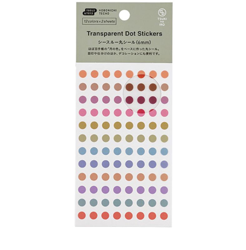 HOBONICHI TSUKI no IRO Dot Stickers 6 mm