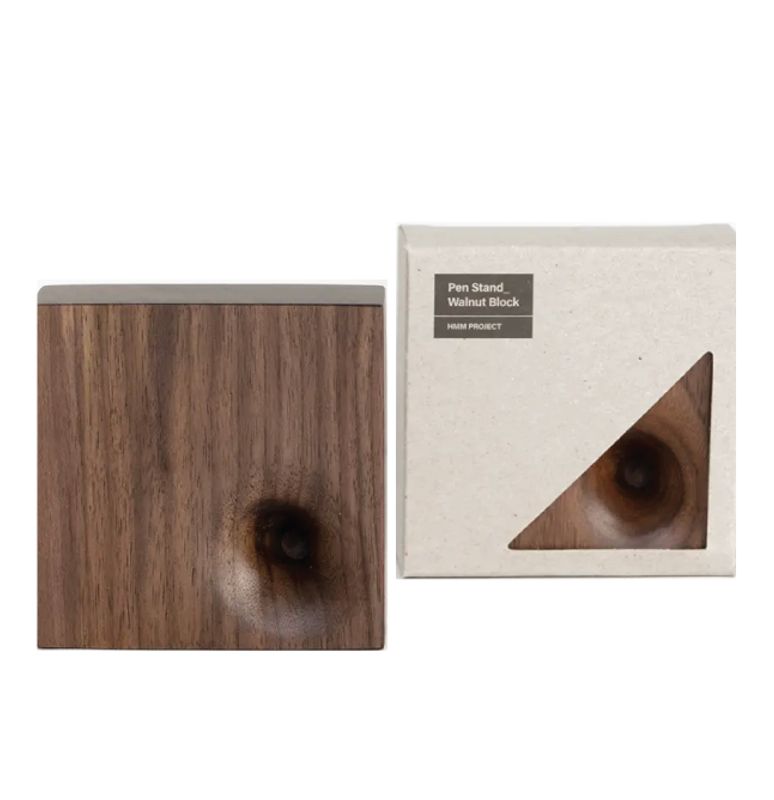 HMM Pen Stand Walnut Block 
