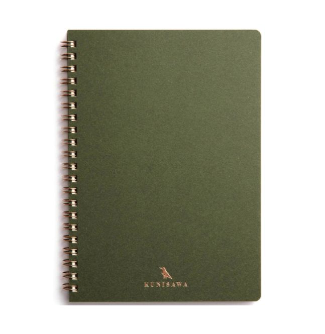 Hovedbilde Kunisawa Ring Note A5, Juniper Green Notebook