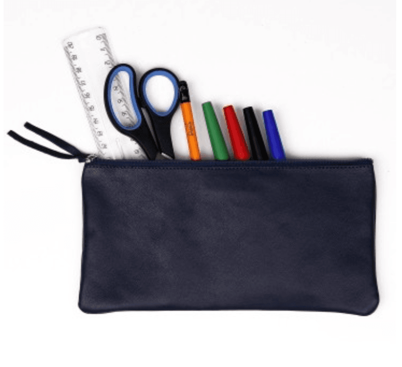 Claire Fontaine Skinnpenal Flat modell, Petroleum 