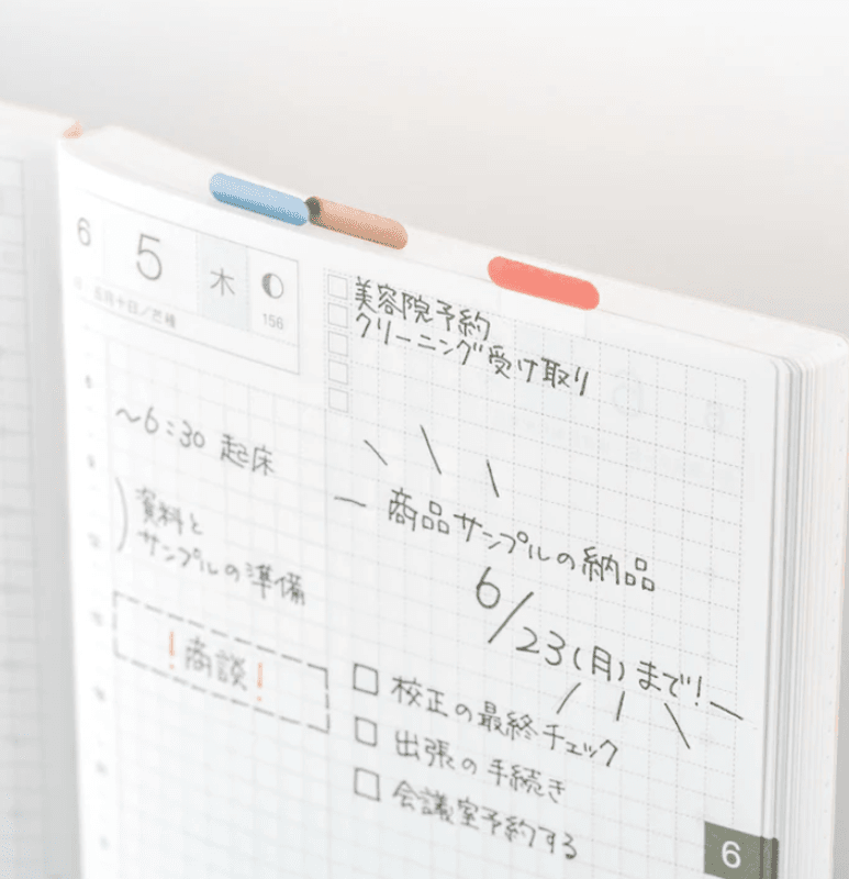 HOBONICHI TSUKI no IRO Index Stickers 