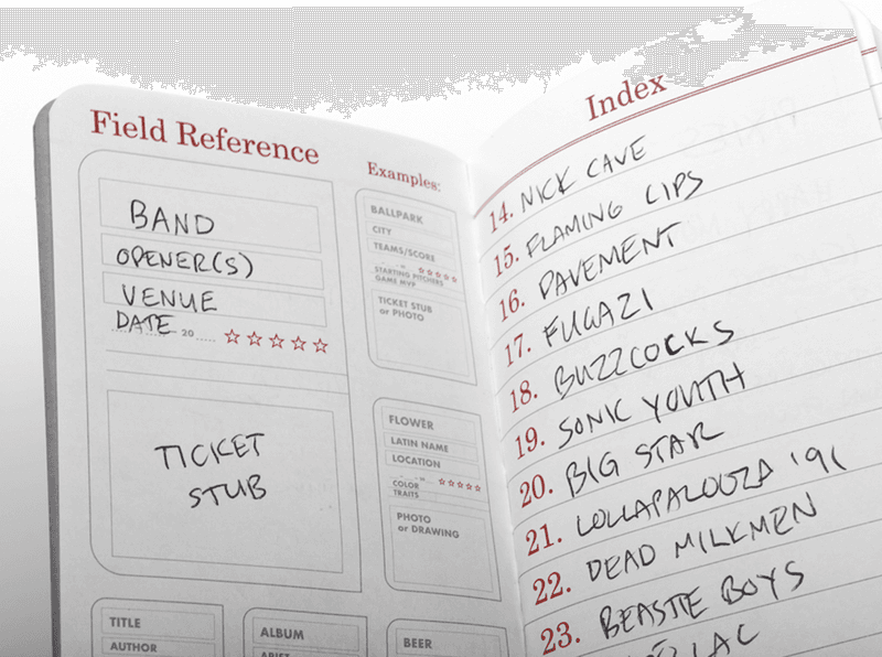 Field Notes Index Edition Log Book 2 stk P