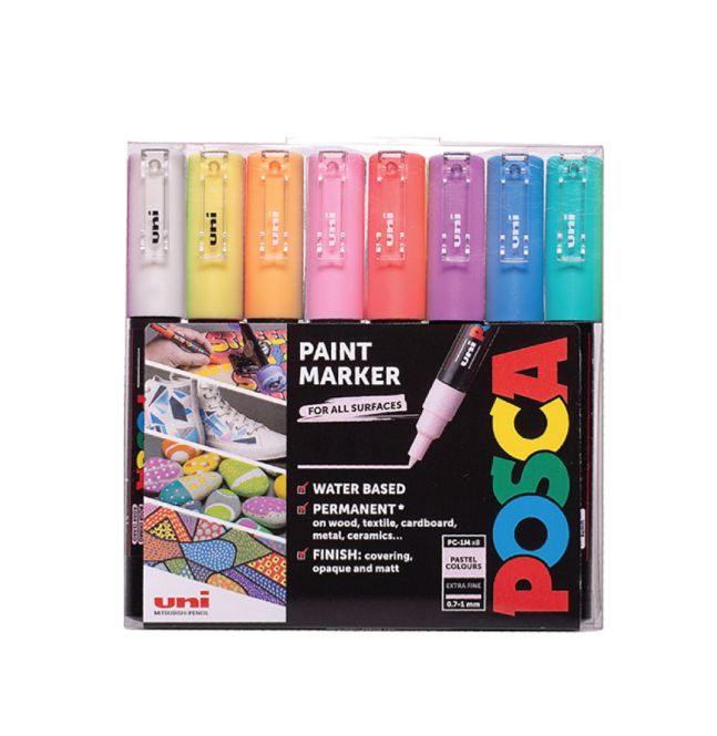 Hovedbilde POSCA PC-1M Paintmarker Extra Fine 8 stk ...