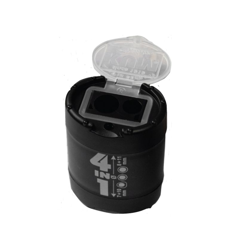 KUM 4-in-1 Blyantspisser, sort
