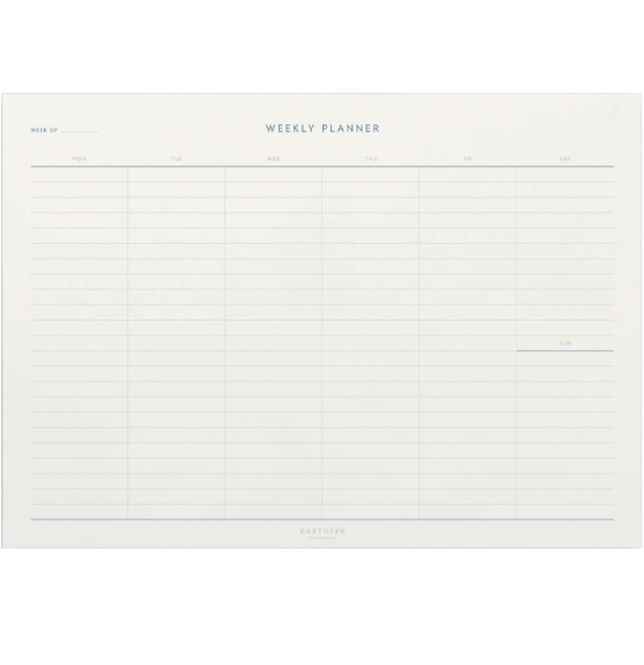 Hovedbilde Kartotek Ukesplanlegger A4 med linjer