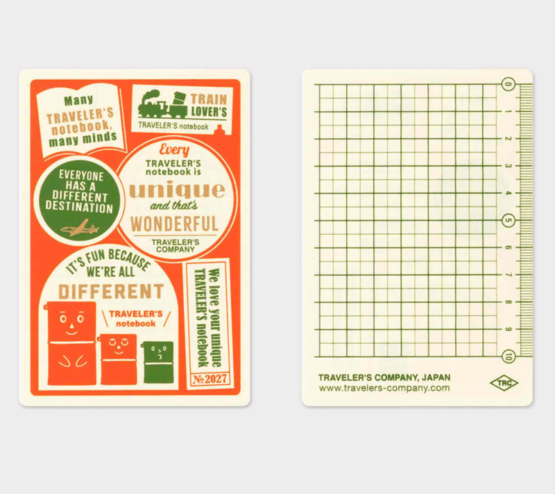 Travelers Notebook 2027 Underlay Passport size