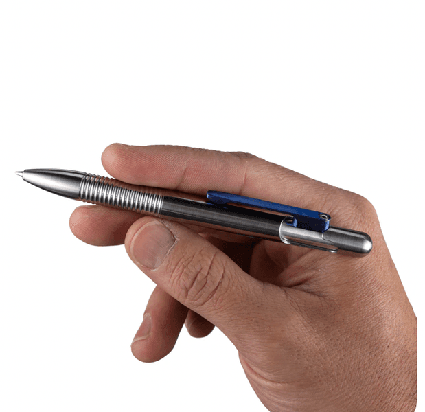 Machine Era Field Pen Bolt - Stainless Steel with Blue Titan Clip  