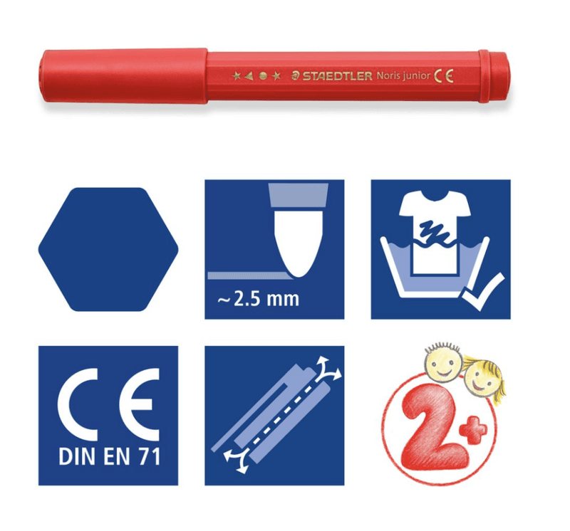Staedtler Noris Junior 6 Fiberpenn