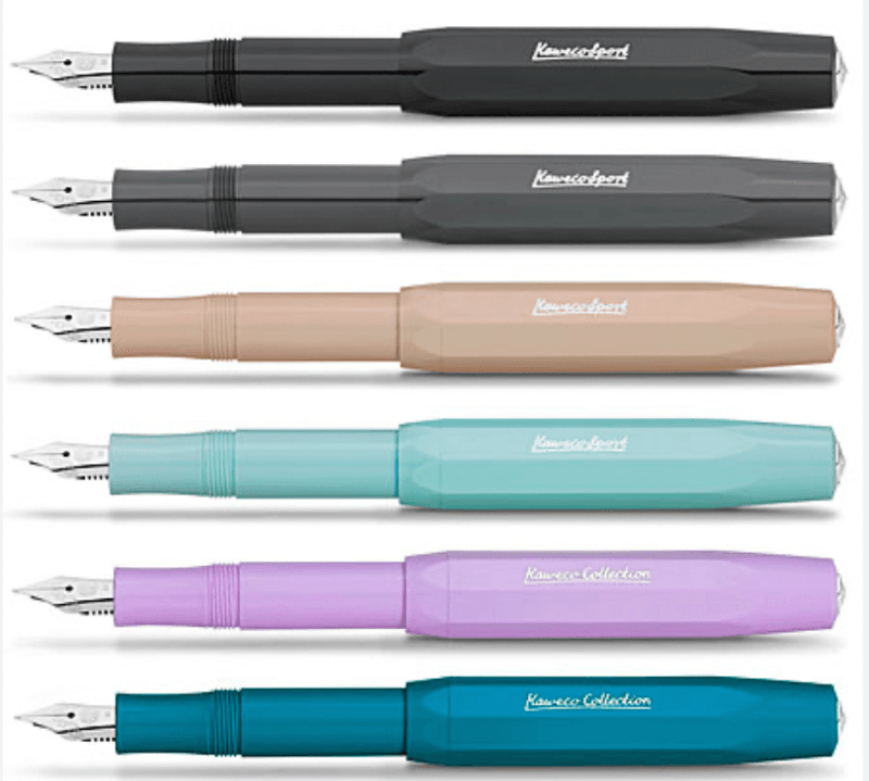 Kaweco Skyline Front Nib/ Pennesplitt Silver ulike str.