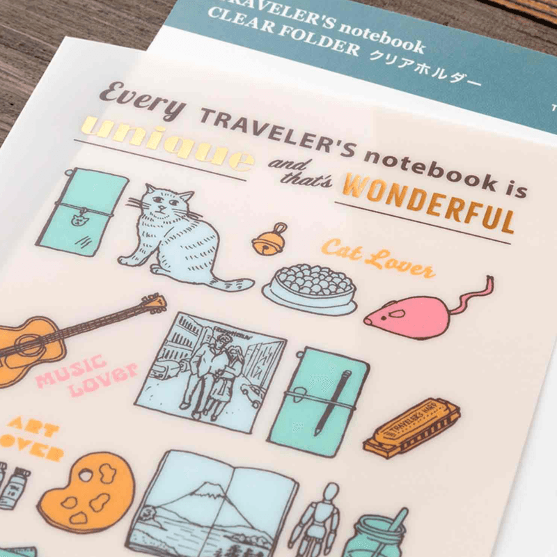 Travelers Notebook 2027 Clear Folder, Regular size