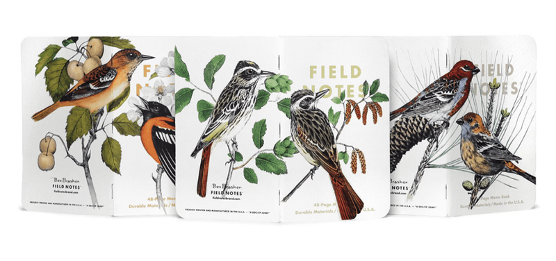 Field Notes Birds and Trees 3 stk Pack B