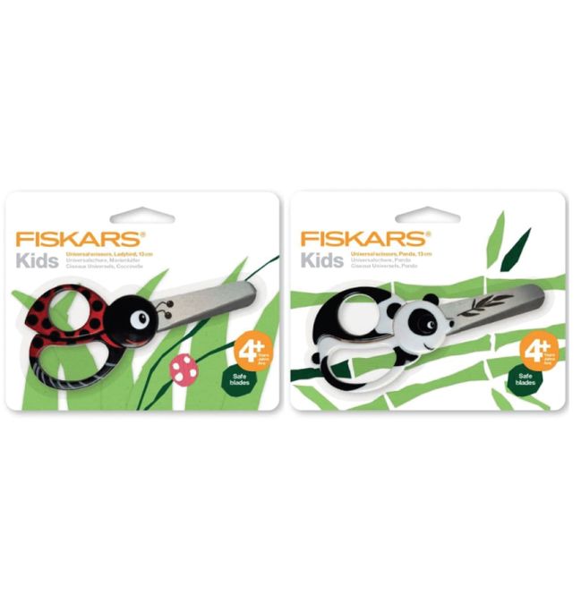 Hovedbilde Fiskars Kids Saks 13 cm - Marihøne og Panda