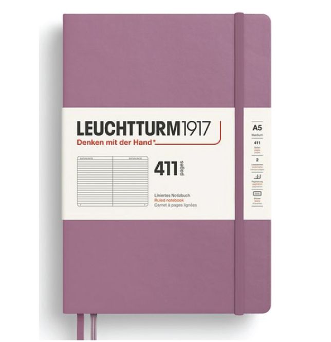 Hovedbilde LT Notebook A5 Dusty Rose LINED, 411 sider